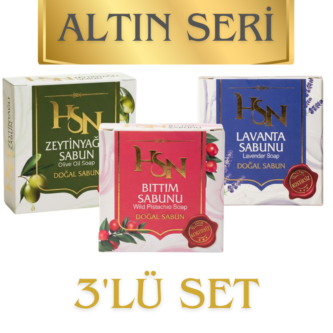 HSN Altın Seri 3’lü (Lavanta – Zeytinyağlı – Bıttım)